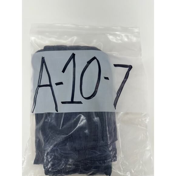 Lungo Larno Womens Dress Size Medium Sleeveless Chambray Linen Floral Detail - Picture 12 of 12